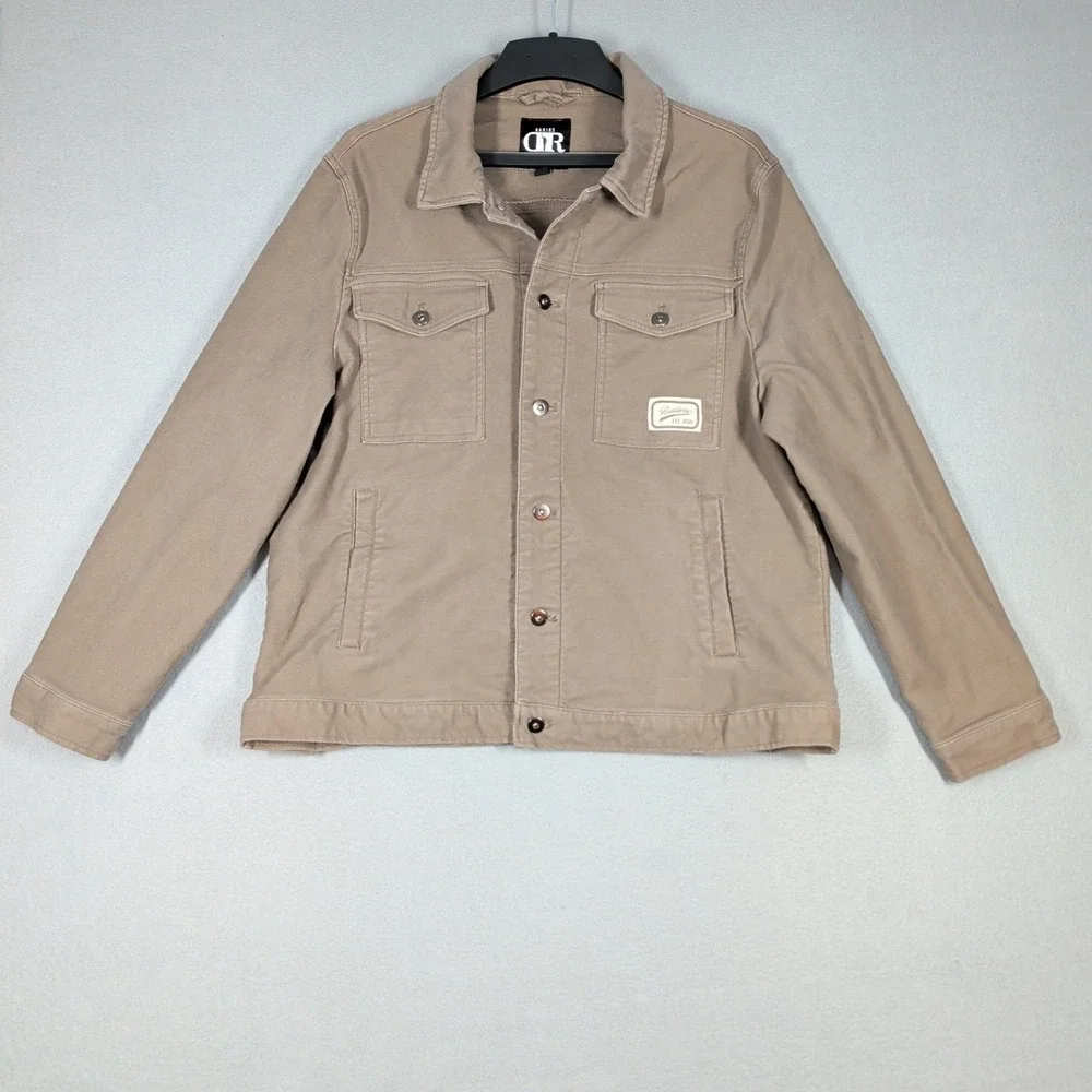 Darius Rucker Jacket Mens‎ XL Tan Las Vegas Raiders DR_35JK238 NFL Trucker Coat